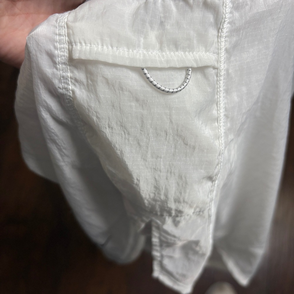 Nike Running Division Shorts Womens Large White Triple Swoosh Ripstop - Picture 6 of 6